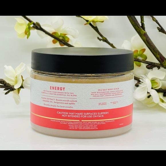Bath and Body Works Aromatherapy Energy Guava + Orange Sea Salt Body Scrub - Picture 2 of 4